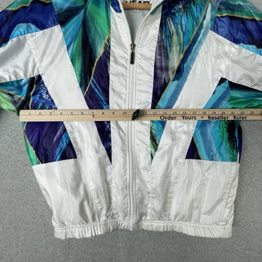 Vintage Head Track Jacket Womens Medium Tennis Full Zip 80s Retro Windbreaker - Picture 9 of 11